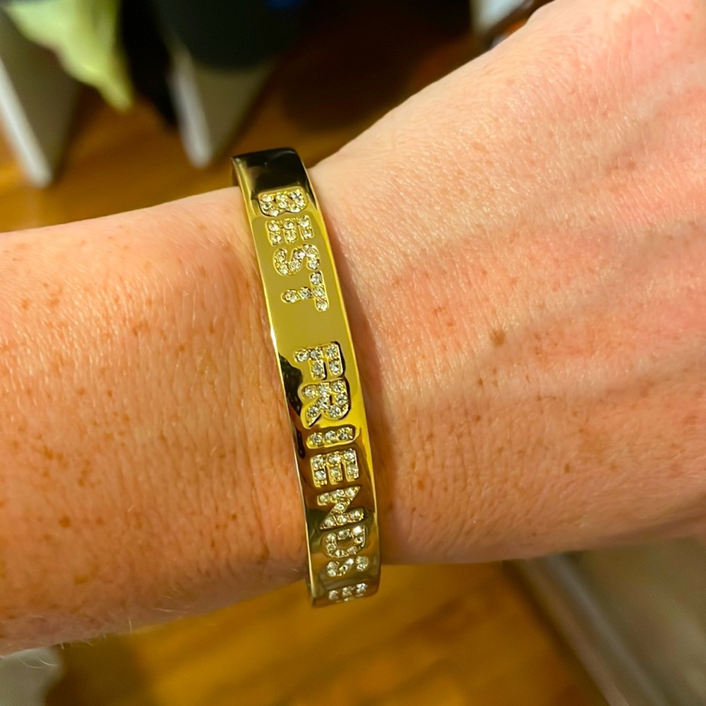Kate Spade best friends ever gold bangle